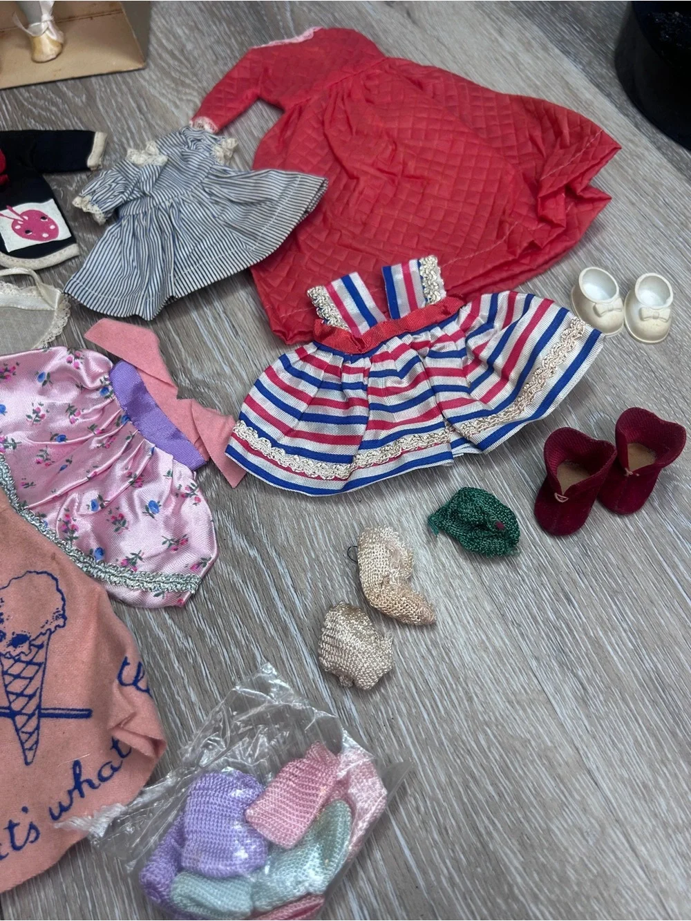 Vintage Vogue Ginny Doll 8” | 1950s Collectible Fashion Doll + Clothing Bundle!